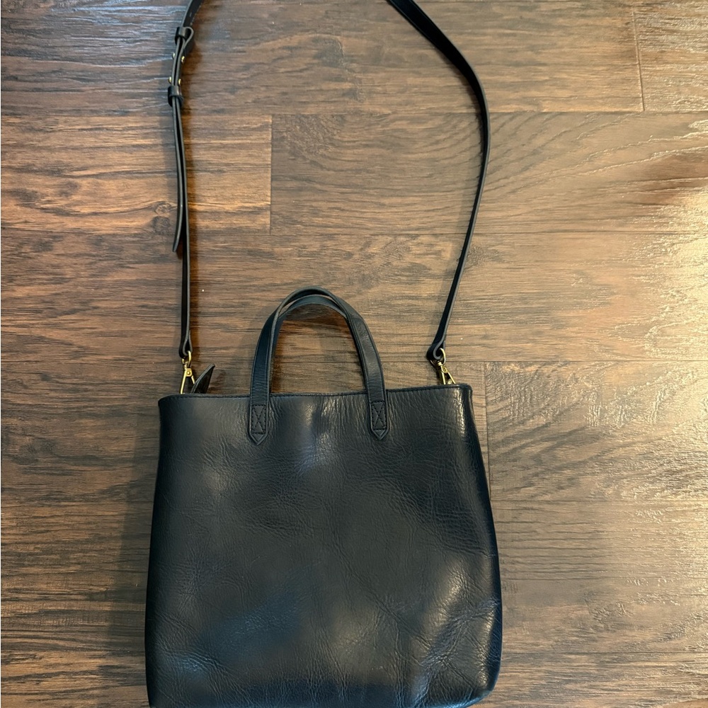 Madewell Black Zip-Top Transport Crossbody Bag